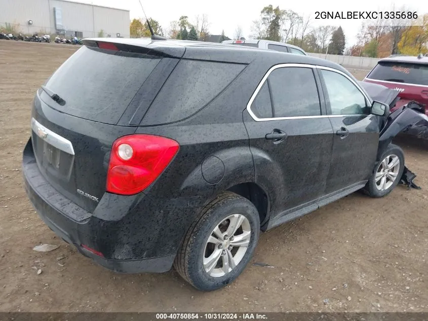 2012 Chevrolet Equinox Ls VIN: 2GNALBEKXC1335686 Lot: 40750854