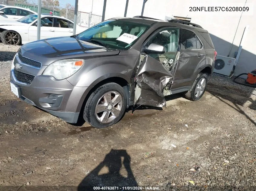 2012 Chevrolet Equinox 1Lt VIN: 2GNFLEE57C6208009 Lot: 40763871