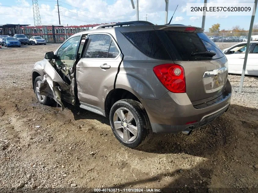 2012 Chevrolet Equinox 1Lt VIN: 2GNFLEE57C6208009 Lot: 40763871