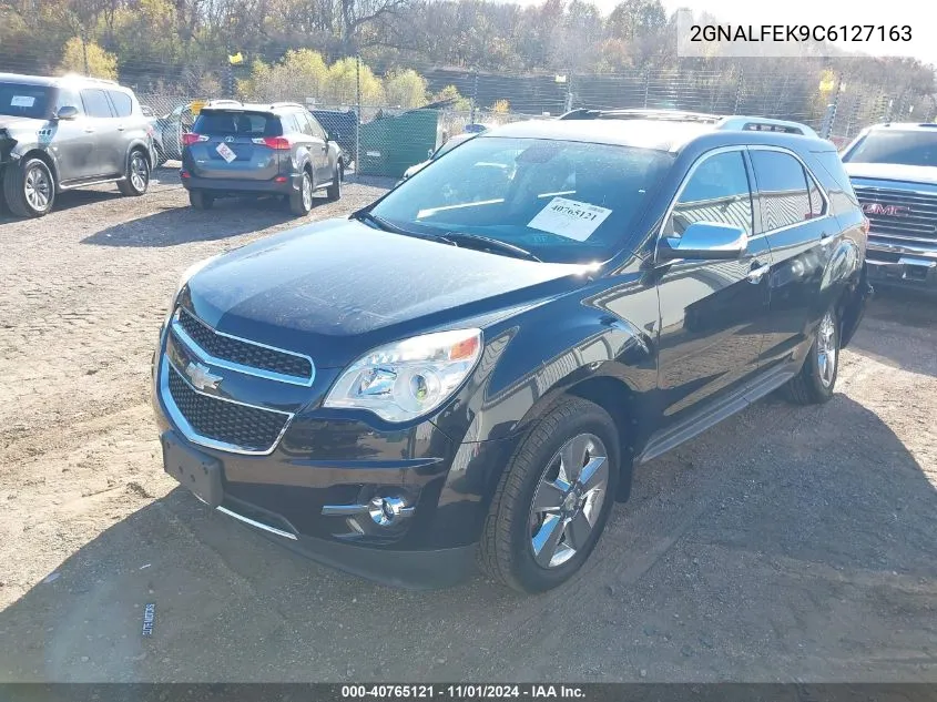 2012 Chevrolet Equinox Ltz VIN: 2GNALFEK9C6127163 Lot: 40765121