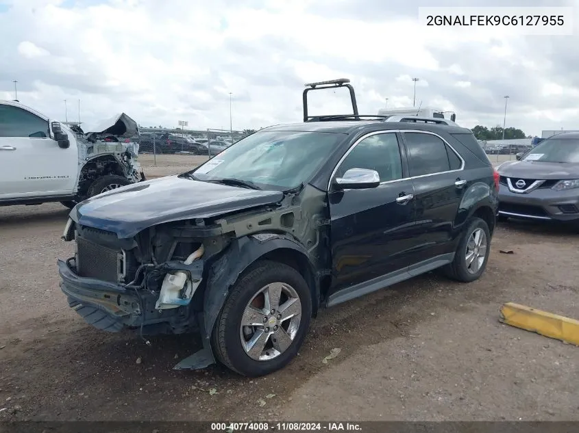 2012 Chevrolet Equinox Ltz VIN: 2GNALFEK9C6127955 Lot: 40774008