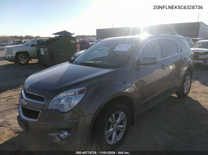 2012 Chevrolet Equinox 2Lt VIN: 2GNFLNEK5C6328736 Lot: 40774735