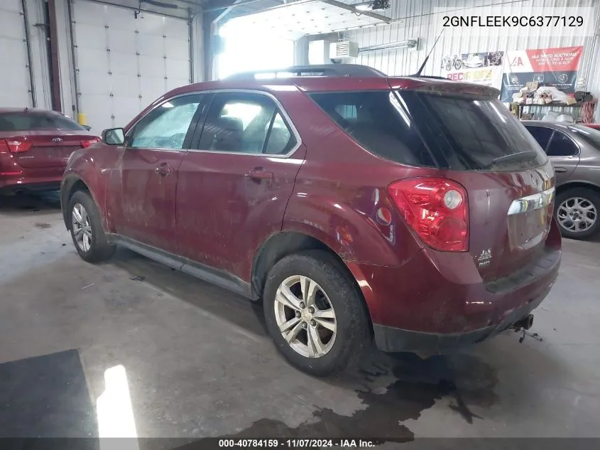 2012 Chevrolet Equinox 1Lt VIN: 2GNFLEEK9C6377129 Lot: 40784159