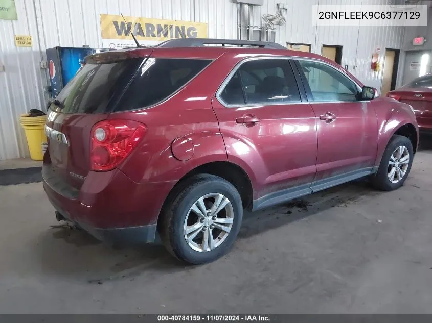 2012 Chevrolet Equinox 1Lt VIN: 2GNFLEEK9C6377129 Lot: 40784159