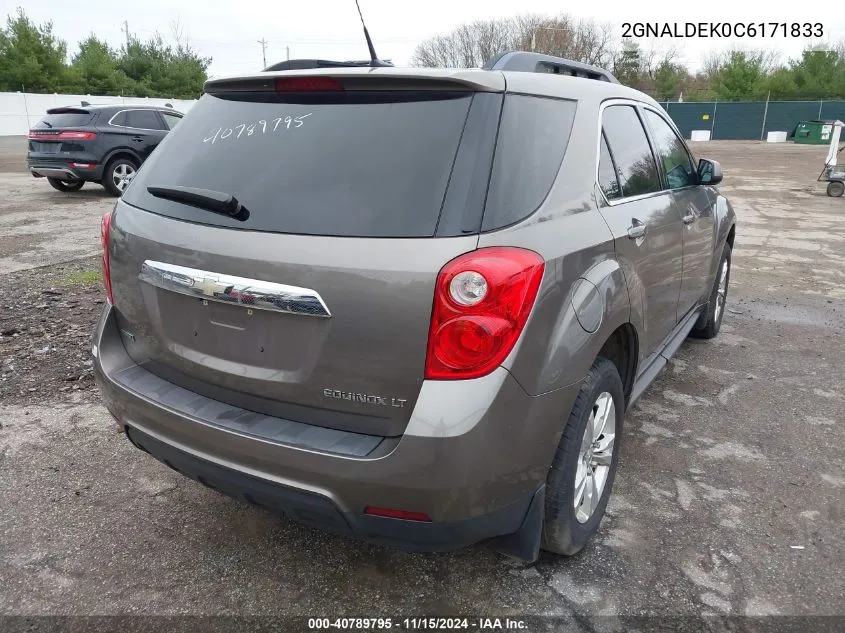 2012 Chevrolet Equinox 1Lt VIN: 2GNALDEK0C6171833 Lot: 40789795