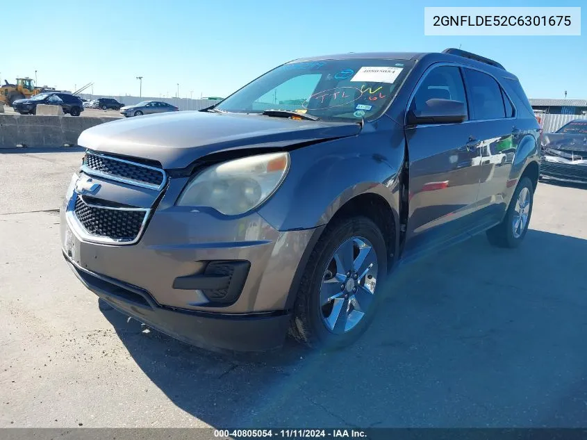 2012 Chevrolet Equinox 1Lt VIN: 2GNFLDE52C6301675 Lot: 40805054