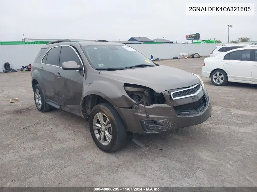 2012 Chevrolet Equinox 1Lt VIN: 2GNALDEK4C6321605 Lot: 40808205