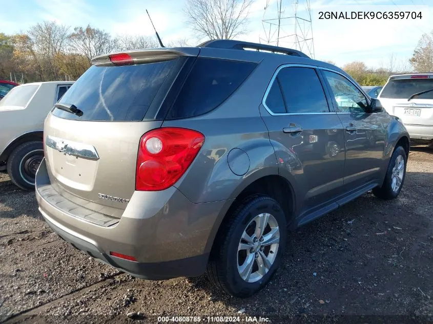 2012 Chevrolet Equinox 1Lt VIN: 2GNALDEK9C6359704 Lot: 40808785