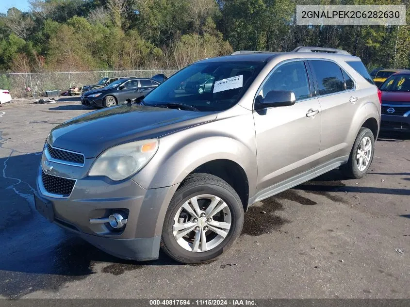 2012 Chevrolet Equinox 2Lt VIN: 2GNALPEK2C6282630 Lot: 40817594