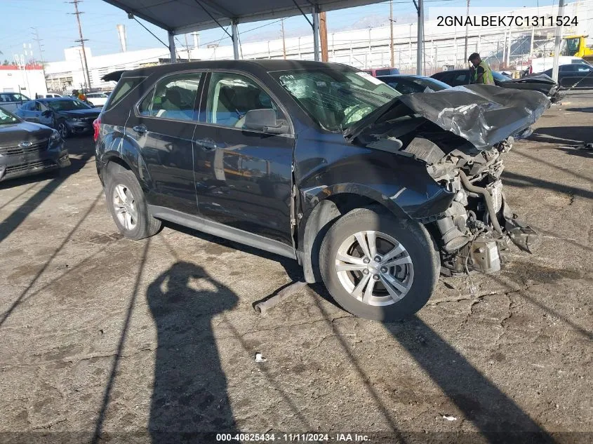 2012 Chevrolet Equinox Ls VIN: 2GNALBEK7C1311524 Lot: 40825434