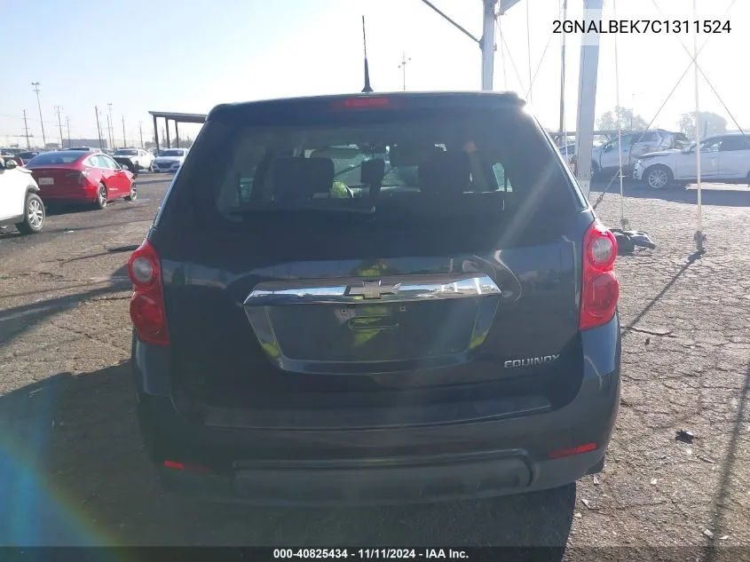 2012 Chevrolet Equinox Ls VIN: 2GNALBEK7C1311524 Lot: 40825434