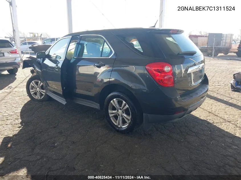 2012 Chevrolet Equinox Ls VIN: 2GNALBEK7C1311524 Lot: 40825434