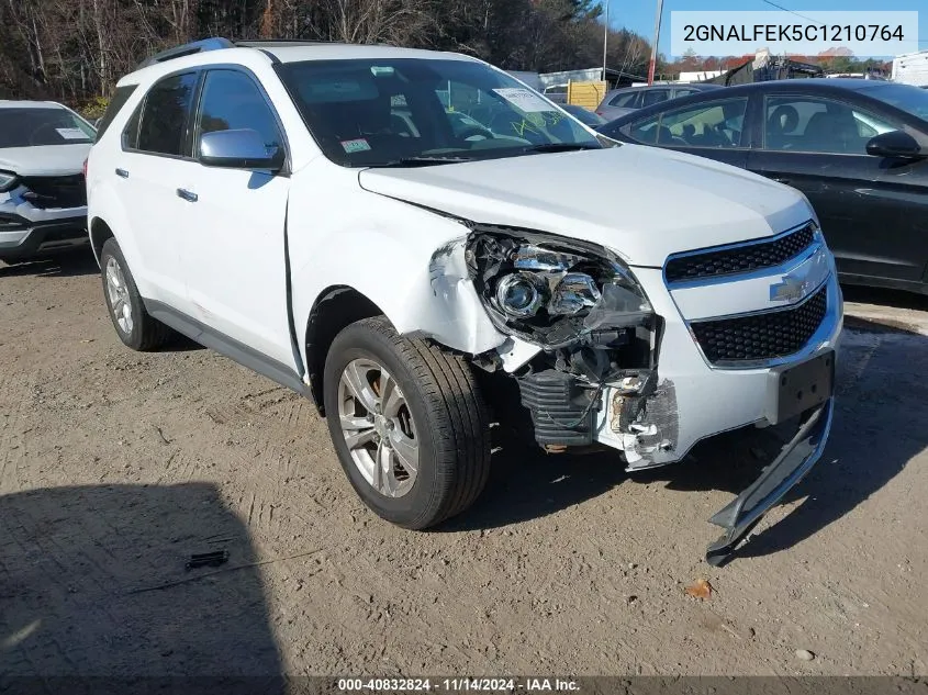 2012 Chevrolet Equinox Ltz VIN: 2GNALFEK5C1210764 Lot: 40832824