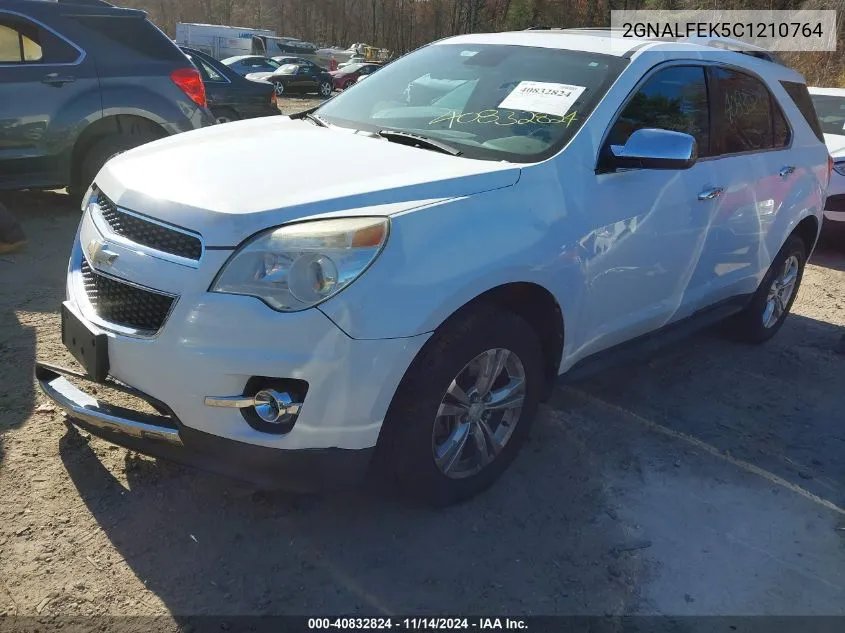 2012 Chevrolet Equinox Ltz VIN: 2GNALFEK5C1210764 Lot: 40832824