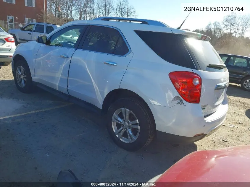 2012 Chevrolet Equinox Ltz VIN: 2GNALFEK5C1210764 Lot: 40832824