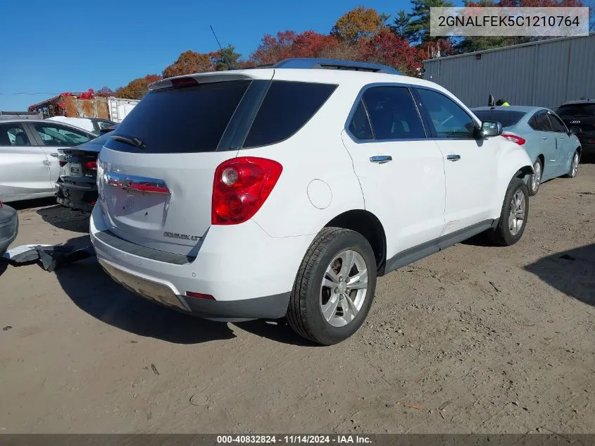 2012 Chevrolet Equinox Ltz VIN: 2GNALFEK5C1210764 Lot: 40832824