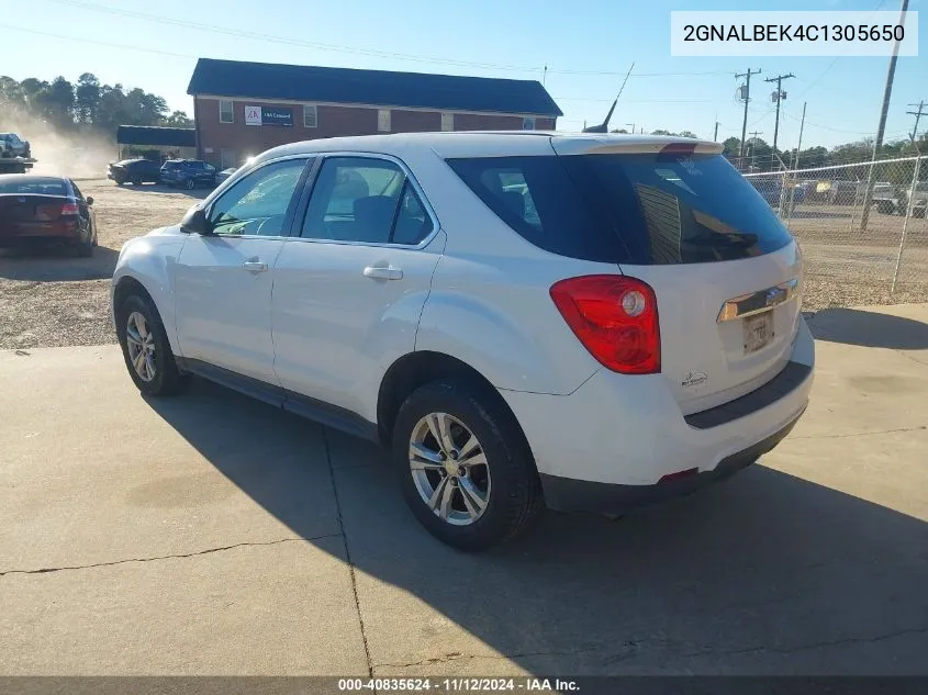 2012 Chevrolet Equinox Ls VIN: 2GNALBEK4C1305650 Lot: 40835624