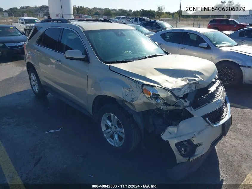 2012 Chevrolet Equinox 2Lt VIN: 2GNFLNE54C6206279 Lot: 40842383