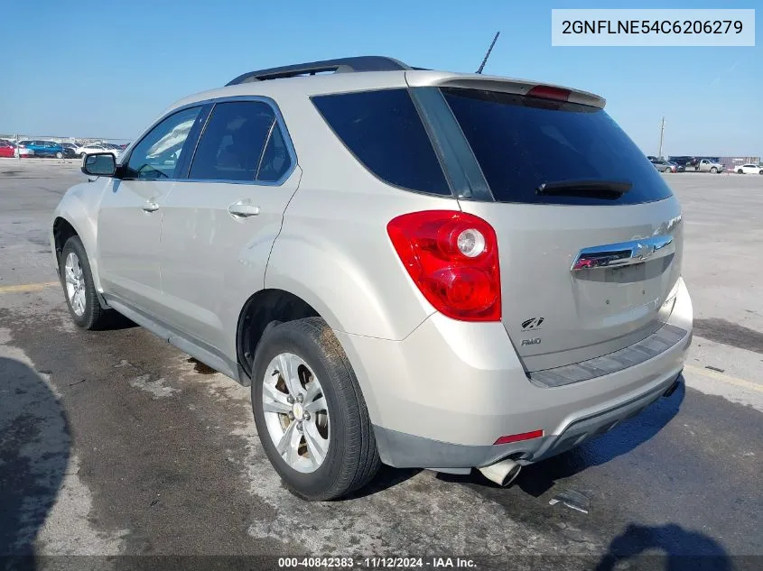 2012 Chevrolet Equinox 2Lt VIN: 2GNFLNE54C6206279 Lot: 40842383