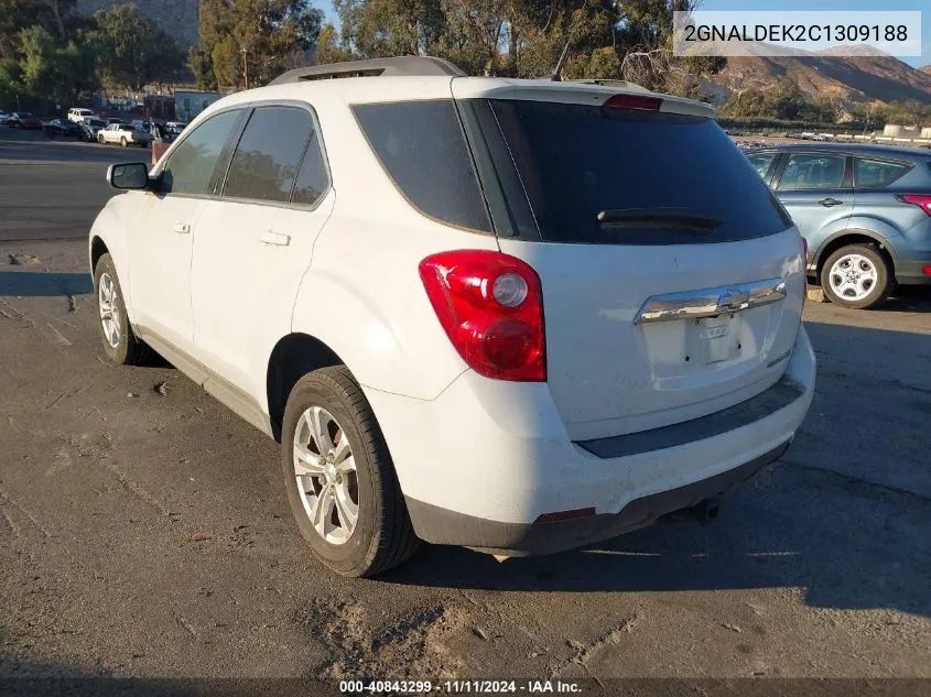 2012 Chevrolet Equinox 1Lt VIN: 2GNALDEK2C1309188 Lot: 40843299