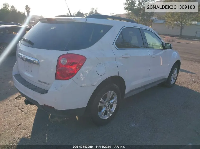 2012 Chevrolet Equinox 1Lt VIN: 2GNALDEK2C1309188 Lot: 40843299