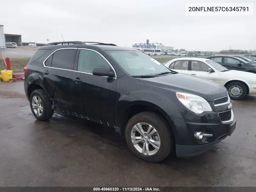 2012 Chevrolet Equinox 2Lt VIN: 2GNFLNE57C6345791 Lot: 40860320