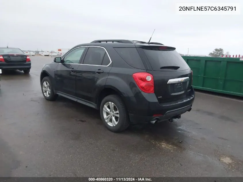 2012 Chevrolet Equinox 2Lt VIN: 2GNFLNE57C6345791 Lot: 40860320