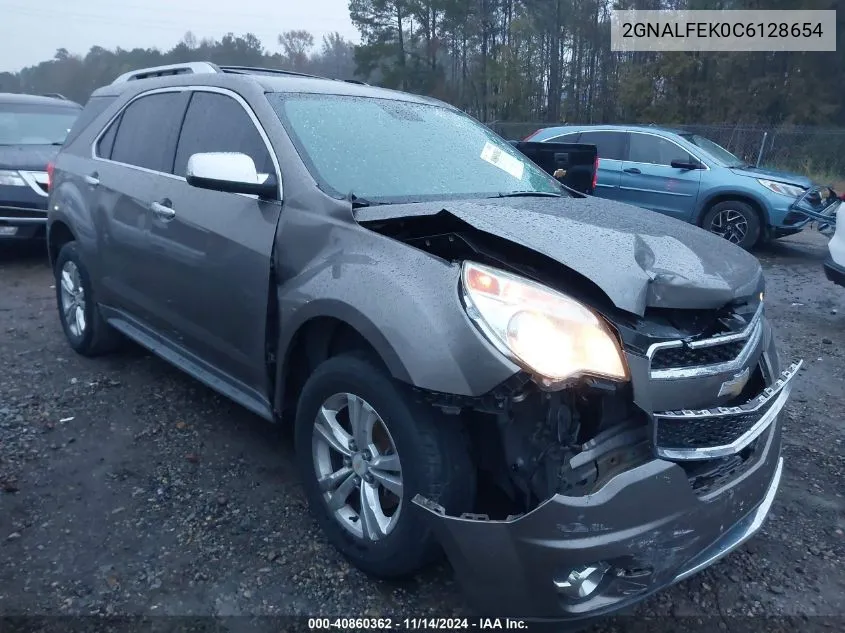 2012 Chevrolet Equinox Ltz VIN: 2GNALFEK0C6128654 Lot: 40860362