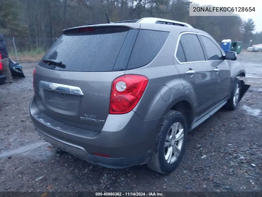 2012 Chevrolet Equinox Ltz VIN: 2GNALFEK0C6128654 Lot: 40860362