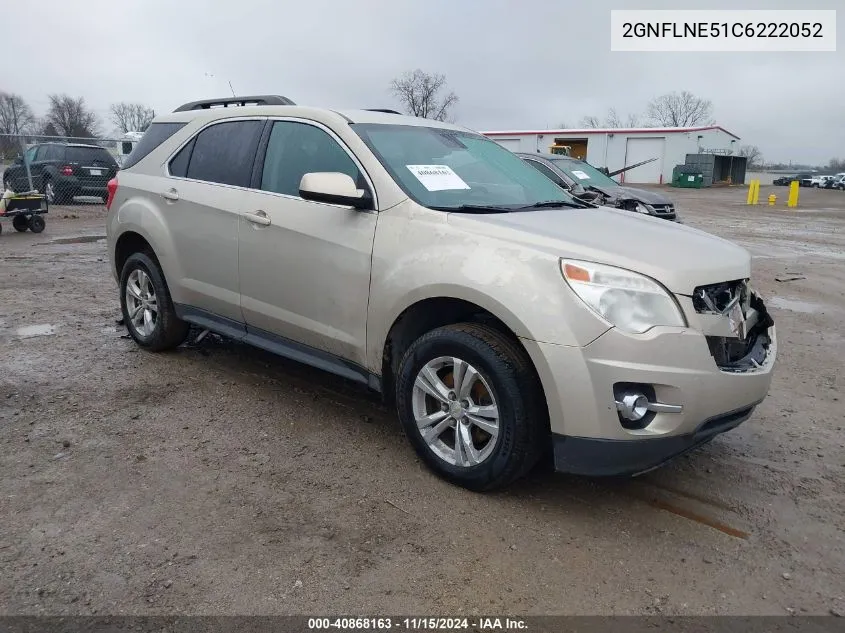 2012 Chevrolet Equinox 2Lt VIN: 2GNFLNE51C6222052 Lot: 40868163