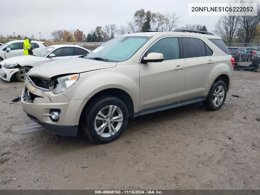 2012 Chevrolet Equinox 2Lt VIN: 2GNFLNE51C6222052 Lot: 40868163