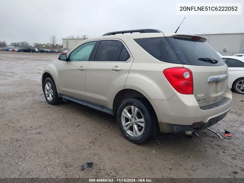 2012 Chevrolet Equinox 2Lt VIN: 2GNFLNE51C6222052 Lot: 40868163