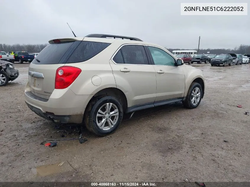 2012 Chevrolet Equinox 2Lt VIN: 2GNFLNE51C6222052 Lot: 40868163