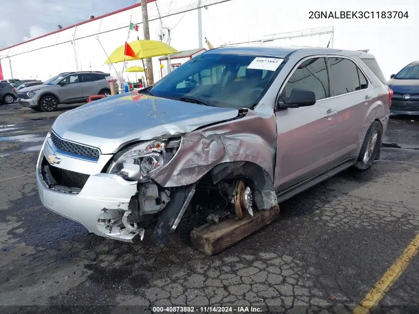 2012 Chevrolet Equinox Ls VIN: 2GNALBEK3C1183704 Lot: 40873882