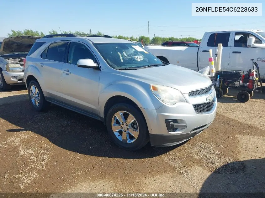 2012 Chevrolet Equinox 1Lt VIN: 2GNFLDE54C6228633 Lot: 40874225