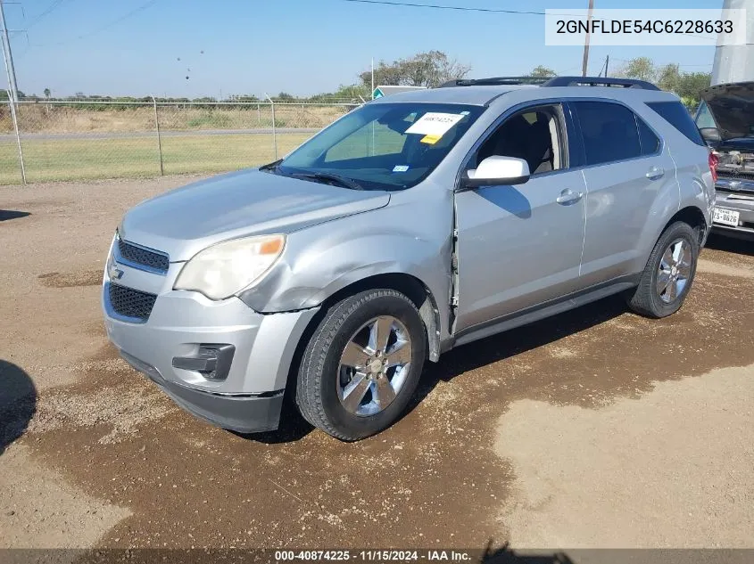 2012 Chevrolet Equinox 1Lt VIN: 2GNFLDE54C6228633 Lot: 40874225