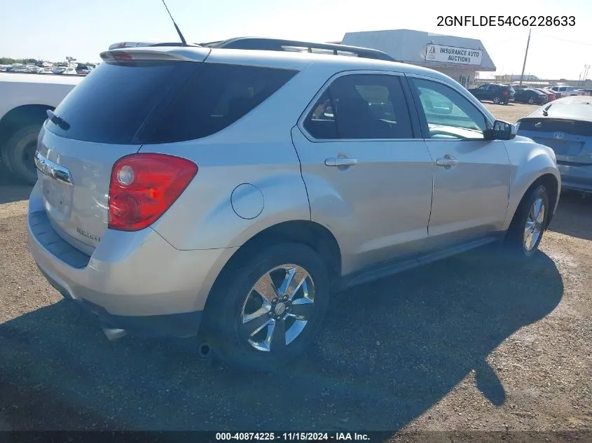 2012 Chevrolet Equinox 1Lt VIN: 2GNFLDE54C6228633 Lot: 40874225