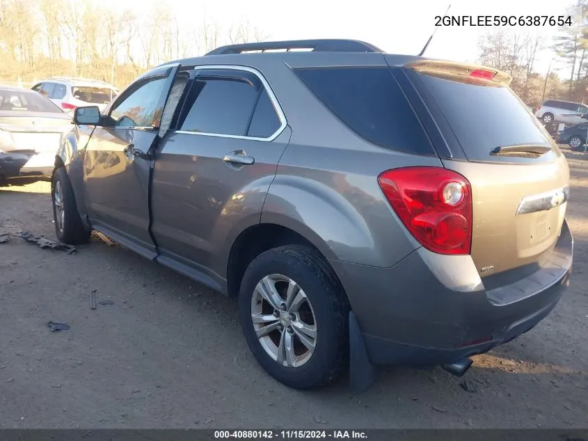 2012 Chevrolet Equinox 1Lt VIN: 2GNFLEE59C6387654 Lot: 40880142