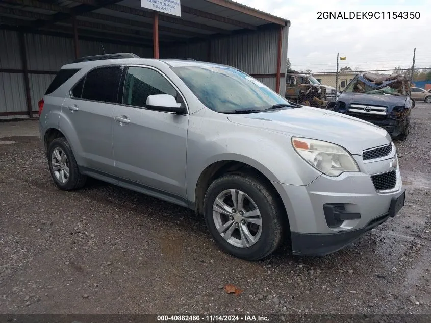 2012 Chevrolet Equinox 1Lt VIN: 2GNALDEK9C1154350 Lot: 40882486