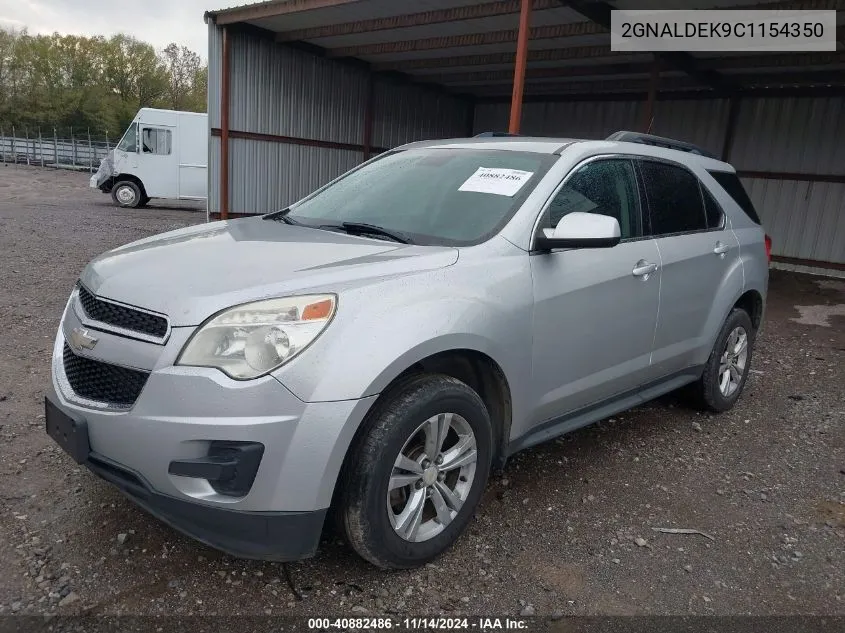 2012 Chevrolet Equinox 1Lt VIN: 2GNALDEK9C1154350 Lot: 40882486