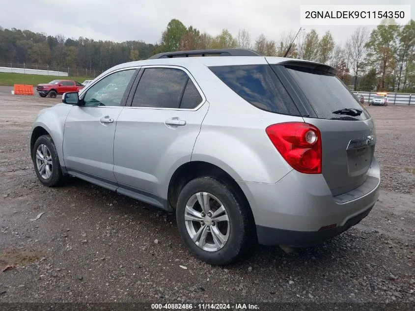 2012 Chevrolet Equinox 1Lt VIN: 2GNALDEK9C1154350 Lot: 40882486