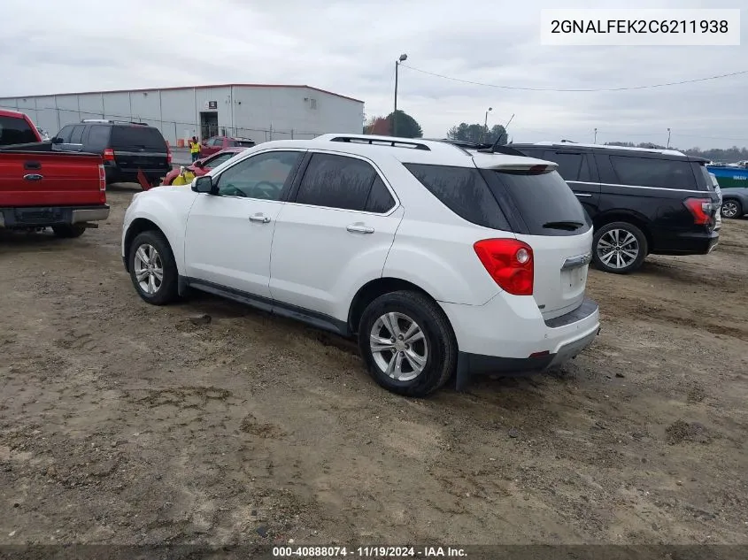 2GNALFEK2C6211938 2012 Chevrolet Equinox Ltz