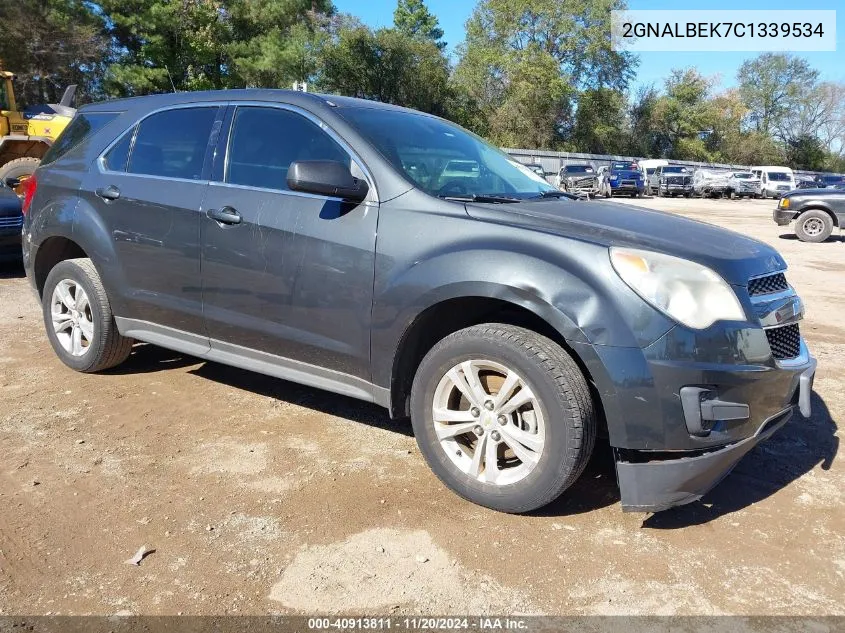 2012 Chevrolet Equinox Ls VIN: 2GNALBEK7C1339534 Lot: 40913811