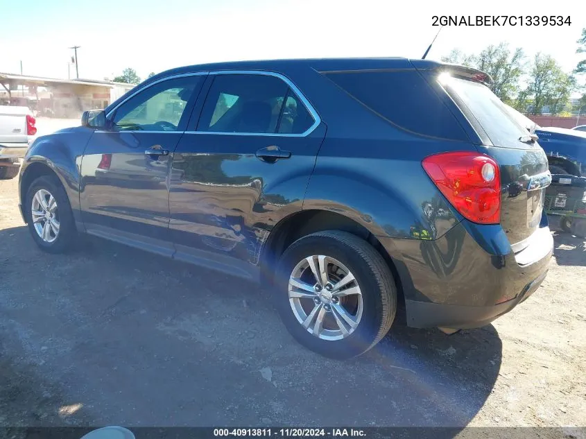 2012 Chevrolet Equinox Ls VIN: 2GNALBEK7C1339534 Lot: 40913811