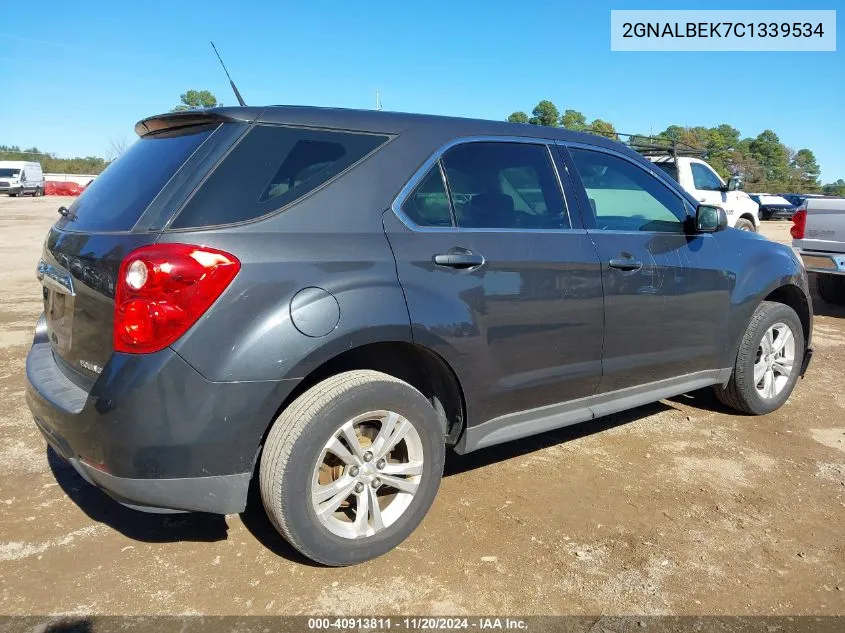 2012 Chevrolet Equinox Ls VIN: 2GNALBEK7C1339534 Lot: 40913811