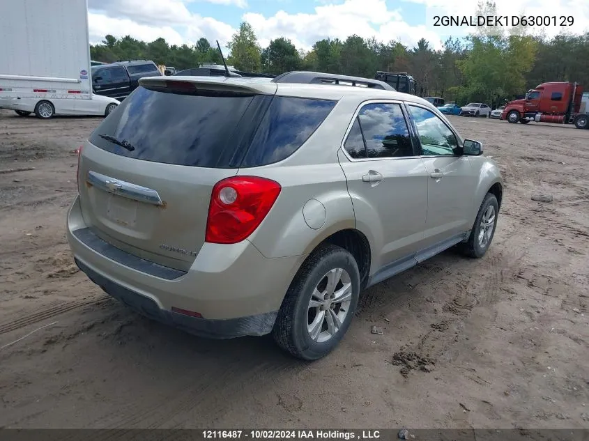 2013 Chevrolet Equinox VIN: 2GNALDEK1D6300129 Lot: 12116487