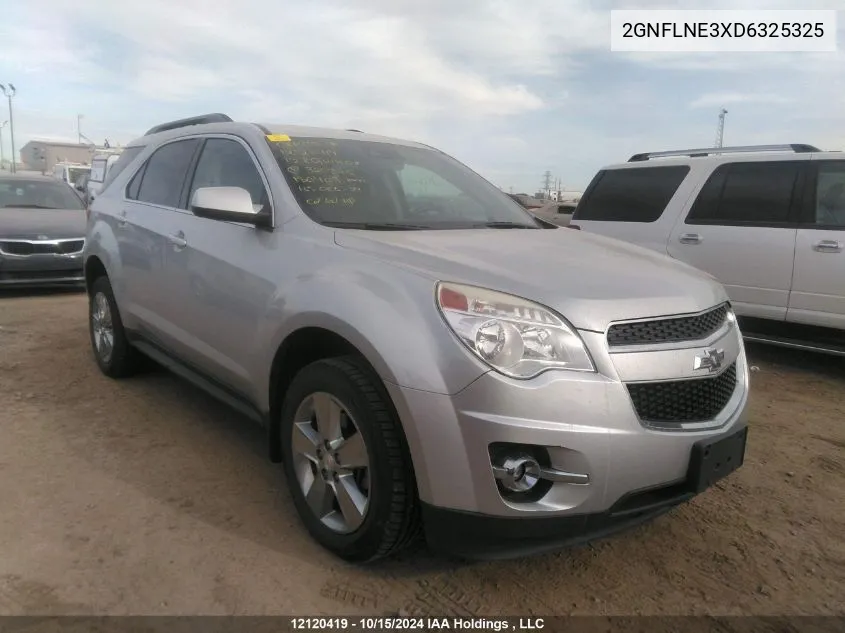 2013 Chevrolet Equinox Lt VIN: 2GNFLNE3XD6325325 Lot: 12120419