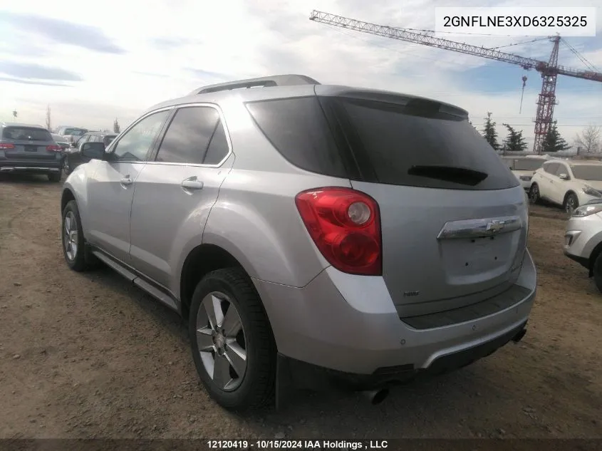 2013 Chevrolet Equinox Lt VIN: 2GNFLNE3XD6325325 Lot: 12120419