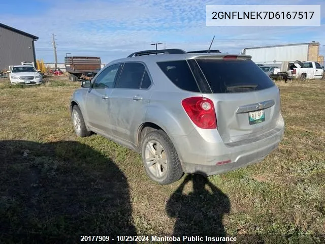 2013 Chevrolet Equinox Lt VIN: 2GNFLNEK7D6167517 Lot: 20177909