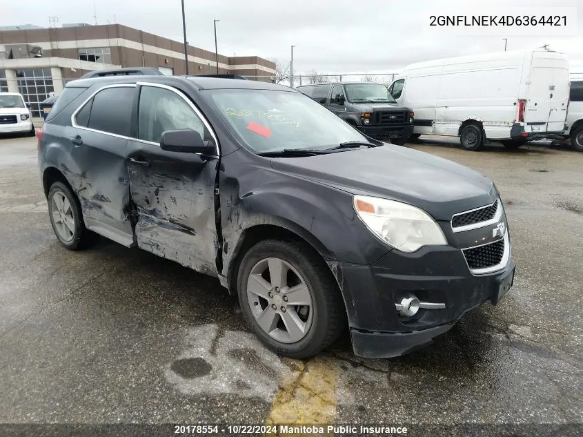 2013 Chevrolet Equinox Lt VIN: 2GNFLNEK4D6364421 Lot: 20178554